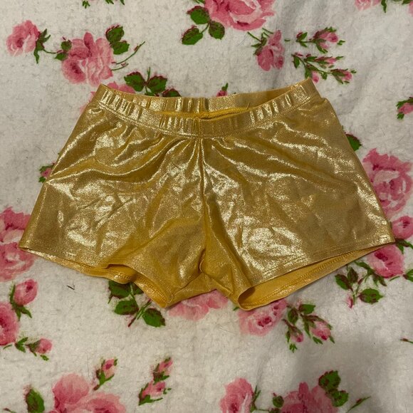 Y2K Gold spandex hot pants - very Rocky horror picture show! - Picture 11 of 13